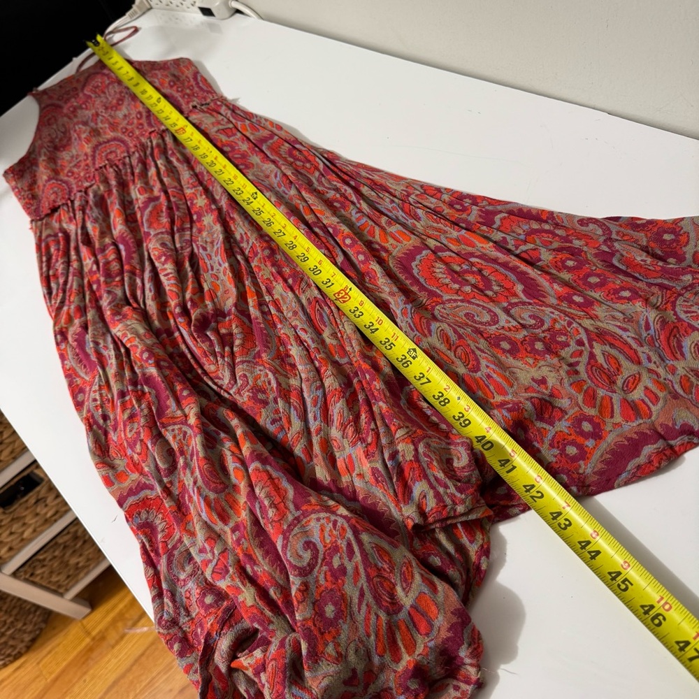 Free People Red Patterned Halter High-Low Dress - Picture 7 of 10